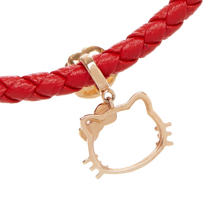 Sanrio Characters Sanrio Hello Kitty x Chow Tai Fook Rose Silhouette 18K Gold Red Bracelet  Saudi Arabia |  WK0214659
