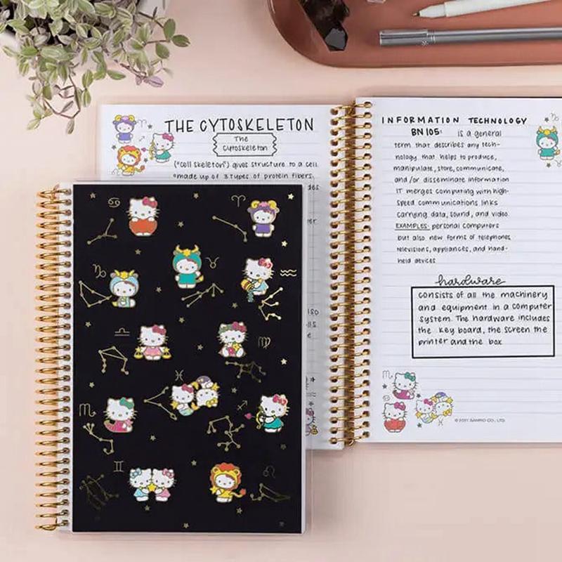 Sanrio Characters Sanrio Hello Kitty x Erin Condren Zodiac A5 Coiled Notebook  Saudi Arabia |  RC9180546