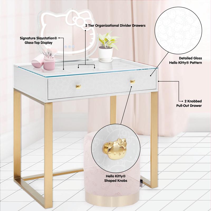 Sanrio Characters Sanrio Hello Kitty x Impressions Vanity SlayStation Mini Vanity Table Vanity Table  Saudi Arabia |  PZ0136895