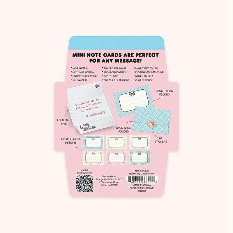 Sanrio Characters Sanrio Hello Kitty x Studio Oh! Classic Pink Mini Memo with Stickers  Saudi Arabia |  IJ5947238