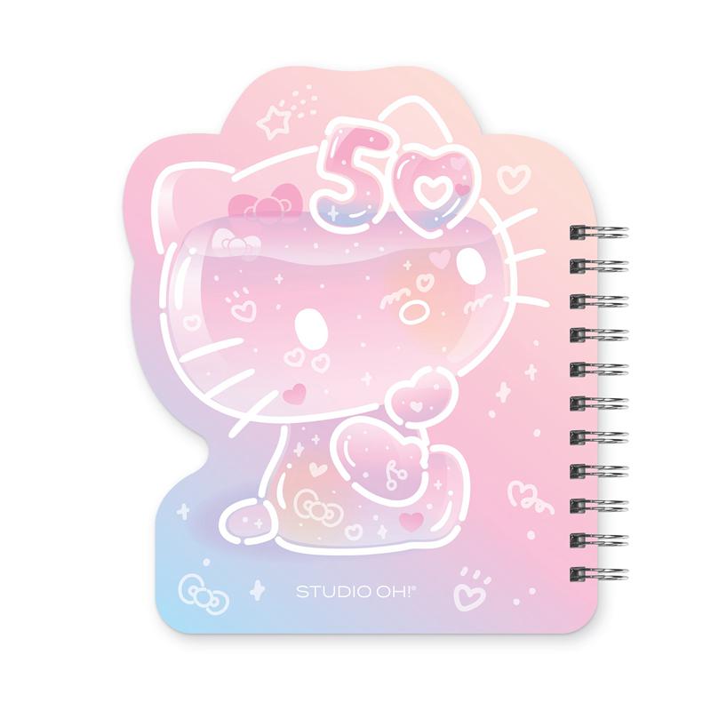 Sanrio Characters Sanrio Hello Kitty x Studio Oh! 50th Anniversary Die-Cut Spiral Notebook  Saudi Arabia |  UW4720689