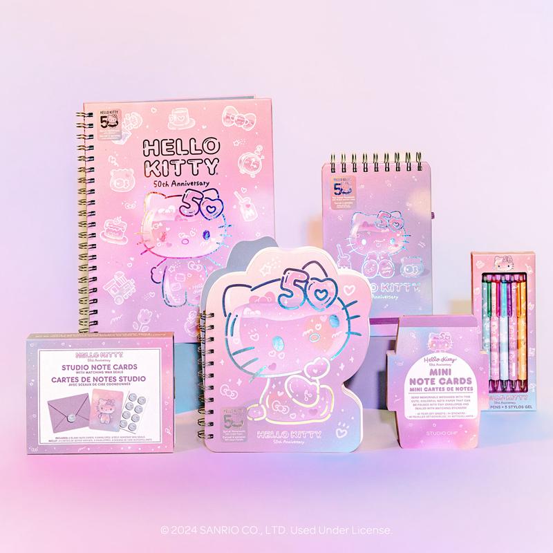 Sanrio Characters Sanrio Hello Kitty x Studio Oh! 50th Anniversary Die-Cut Spiral Notebook  Saudi Arabia |  UW4720689