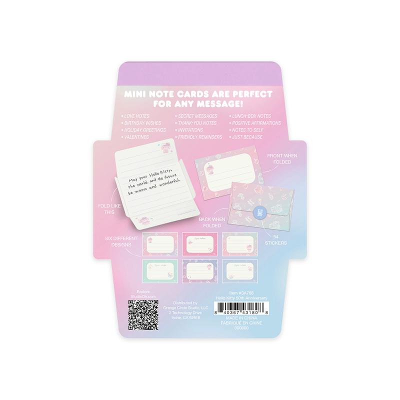 Sanrio Characters Sanrio Hello Kitty x Studio Oh! 50th Anniversary Mini Note Cards and Sticker Note Cards And Sticker  Saudi Arabia |  WE4085961