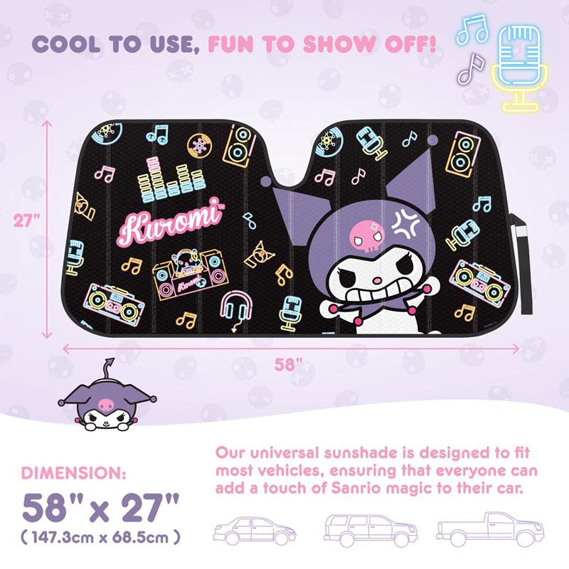 Sanrio Characters Sanrio Kuromi Car (Neon Party) Sun Shade  Saudi Arabia |  BK7528904