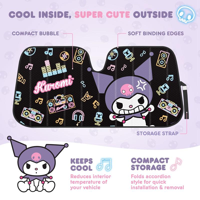Sanrio Characters Sanrio Kuromi Car (Neon Party) Sun Shade  Saudi Arabia |  BK7528904