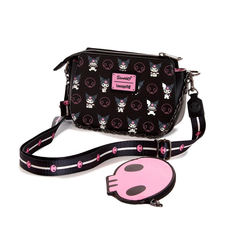 Sanrio Characters Sanrio Kuromi x Loungefly Skully Convertible With Coin Crossbody Bag  Saudi Arabia |  IP1397046