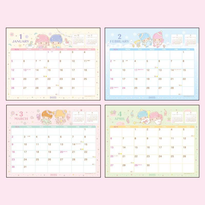 Sanrio Characters Sanrio LittleTwinStars 2025 Desk Calendar  Saudi Arabia |  TO3206985