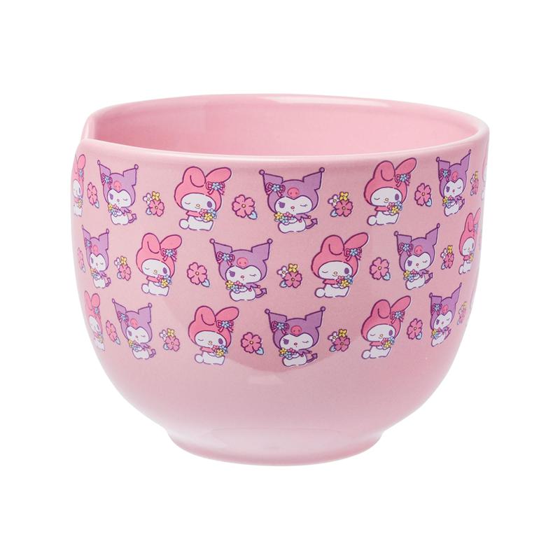Sanrio Characters Sanrio My Melody & Kuromi Ceramic Ramen Bowl and Chopstick Set (Pastel Flowers) Bowl  Saudi Arabia |  IL5362109