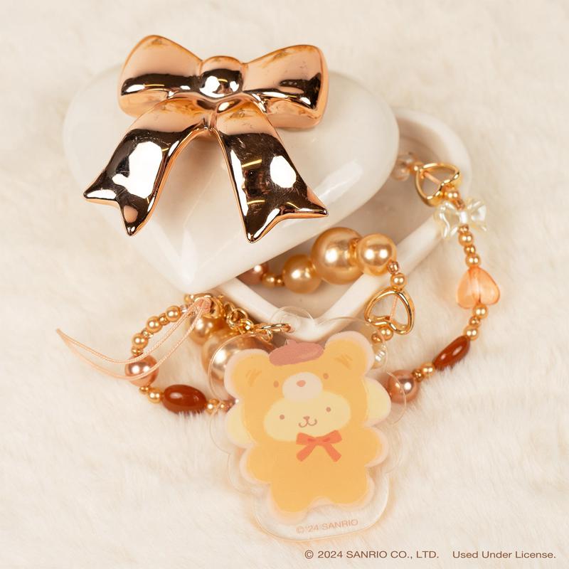 Sanrio Characters Sanrio Pompompurin Latte Bear Beaded Charm Mobile Phone Wrist Straps  Saudi Arabia |  VM0834516