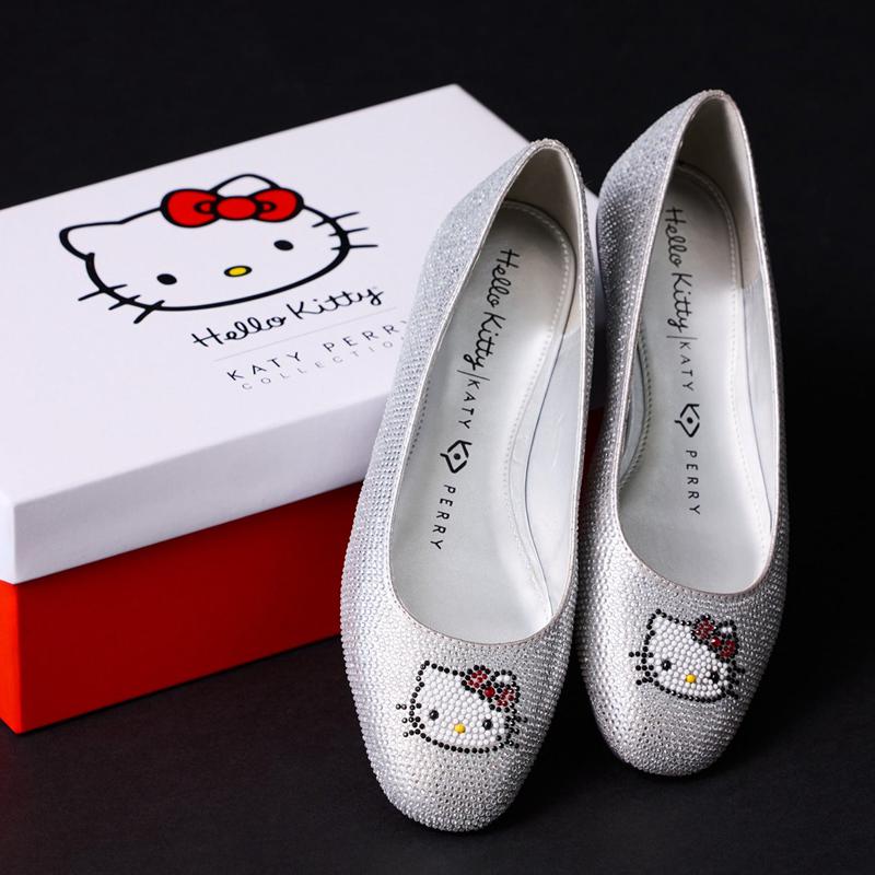 Shoes Sanrio Hello Kitty x Katy Perry Crystal Ballet Flat (Silver) Ballet Flat  Saudi Arabia |  EU0296748